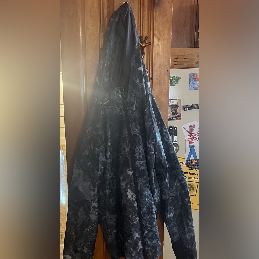 Target All In Motion Boys Raincoat jacket black & gray Brand New with Tags 12/14